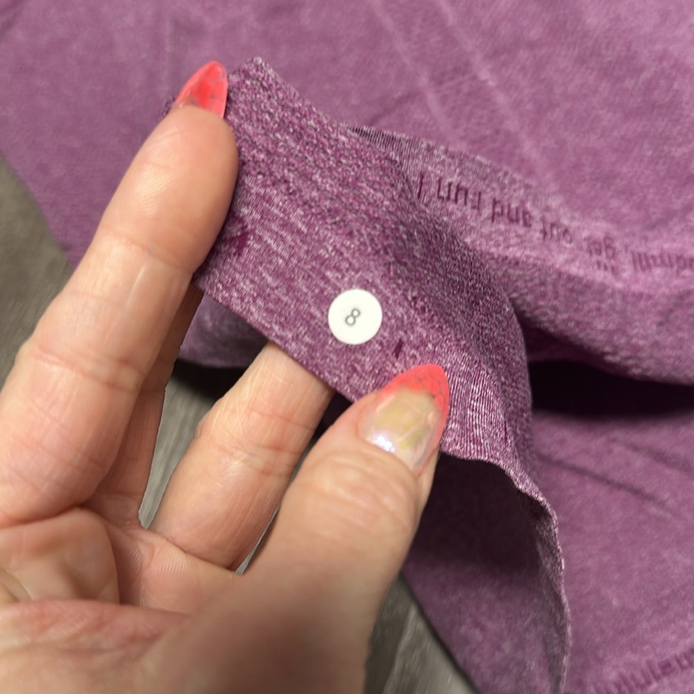 Swiftly Tech Racerback Heathered plum 8 - Picture 3 of 5